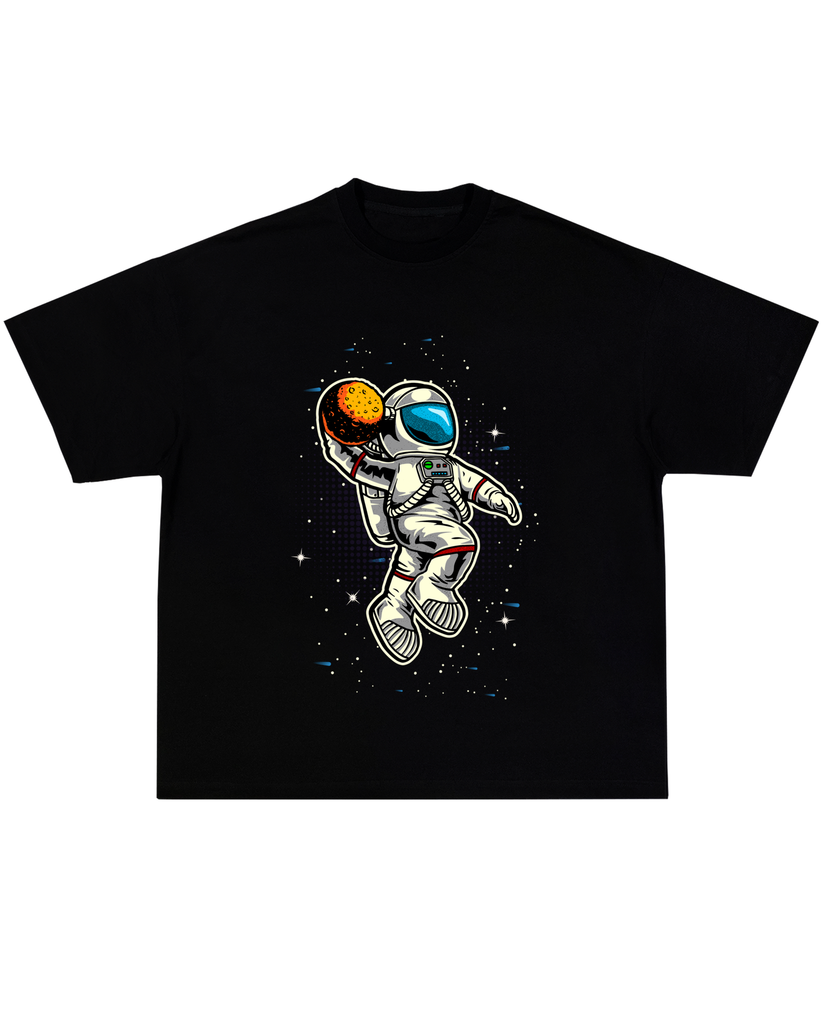 Untitled-01 Space Basketballer Astronaut Oversize T-Shirt