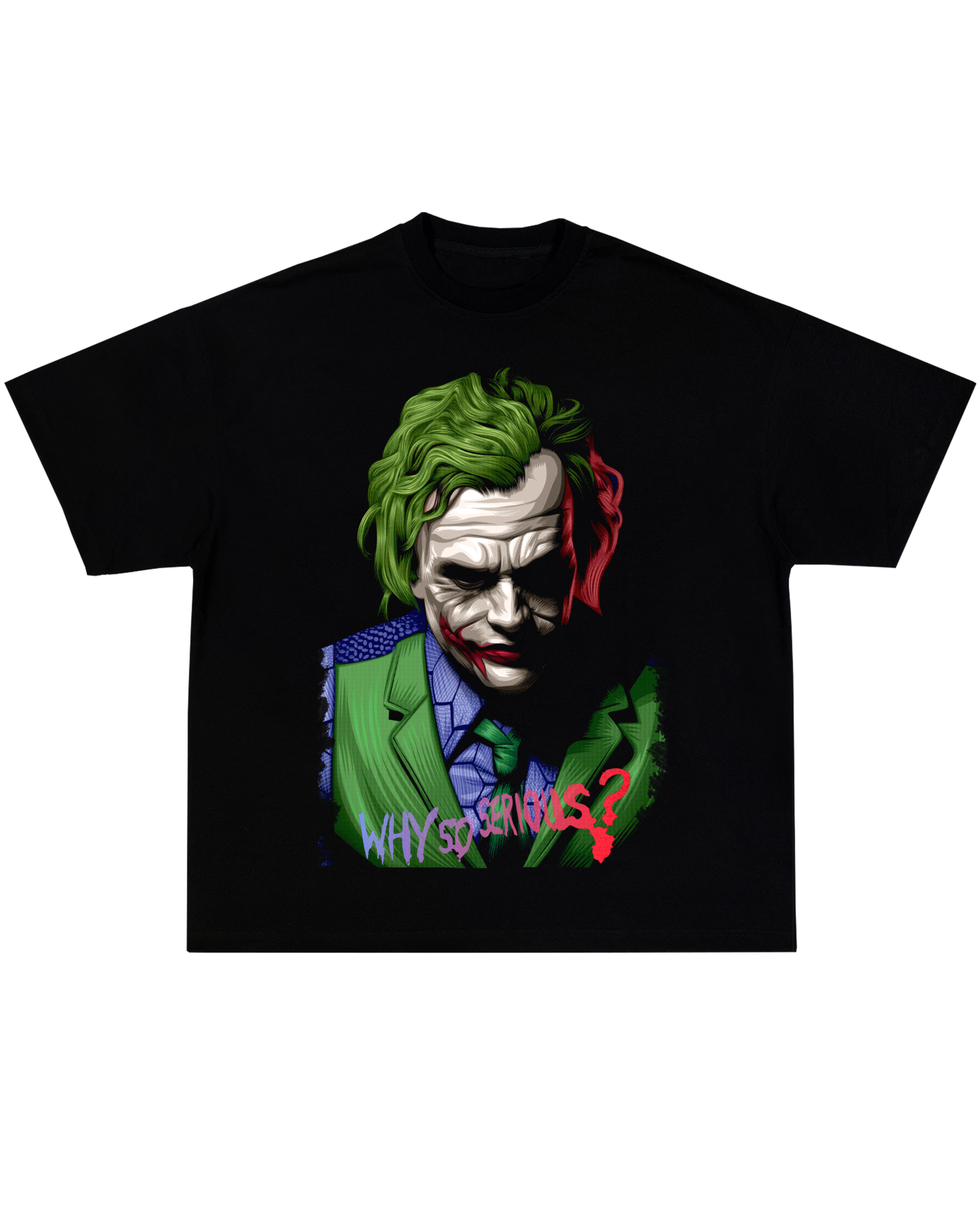 Untitled-14 The Joker 'Why So Serious?' OVERSIZE T-Shirt