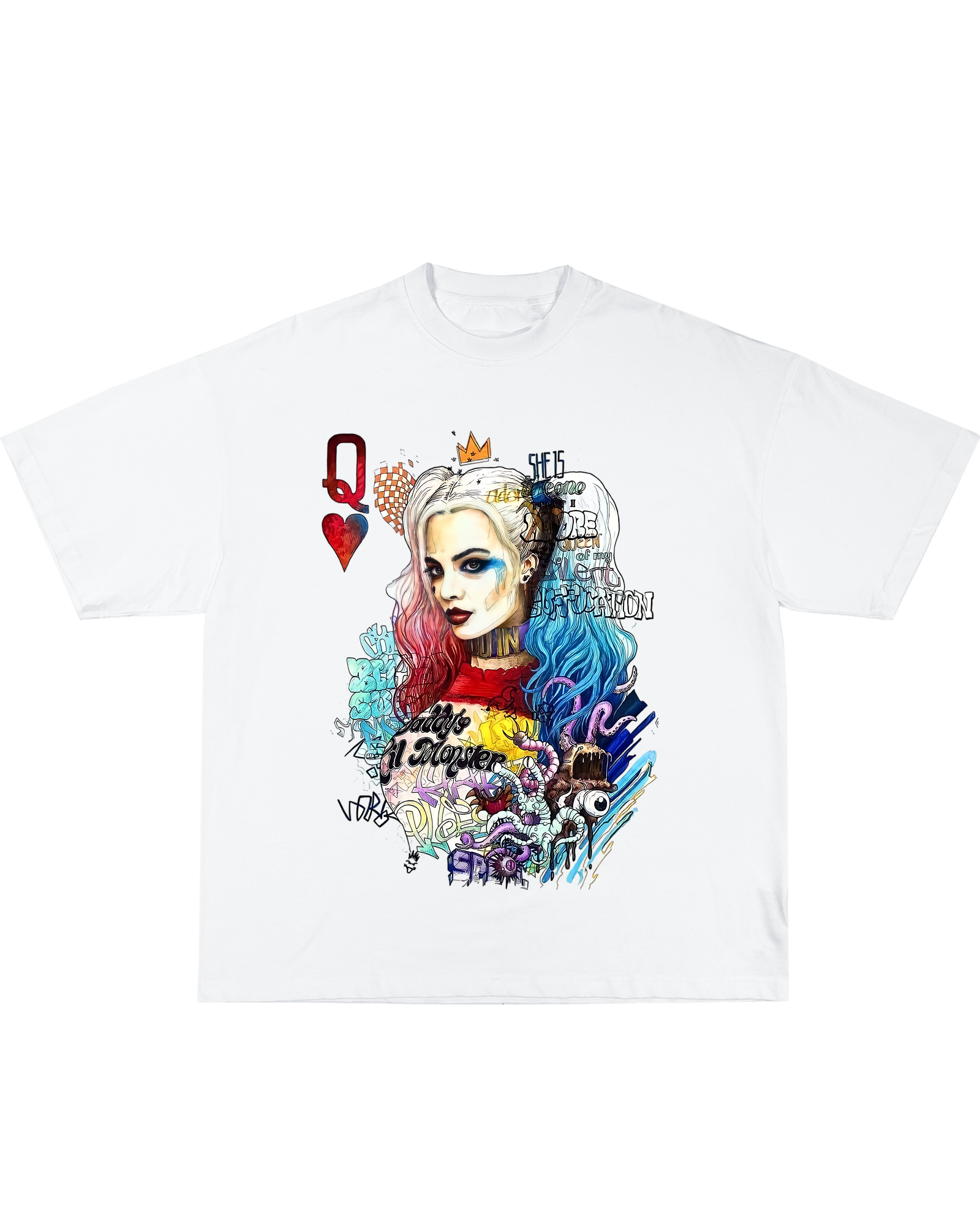Untitled-6 Harley Quinn Tribute OVERSIZE T-Shirt